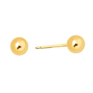 5mm Ball Gold Plated over Surgical Stainless Steel