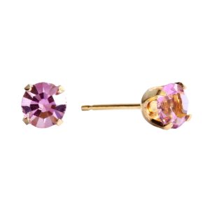 5mm June Alexandrite Gold Plated over Surgical Stainless Steel