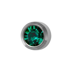 Regular May Emerald Bezel Surgical Stainless Steel