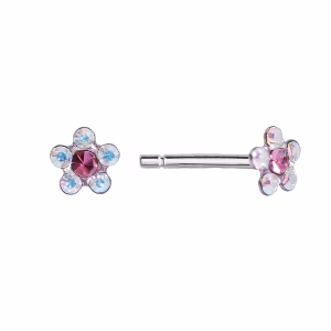 AB Crystal / October Rose Baby Daisy Surgical Stainless Steel
