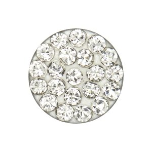 8mm April Crystal Fire Disc Surgical Stainless Steel