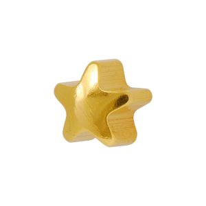 Regular Star Gold Plated over Surgical Stainless Steel