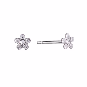 April Crystal Baby Daisy Surgical Stainless Steel