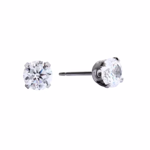5mm Cubic Zirconia Surgical Stainless Steel