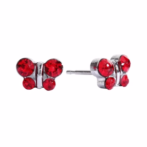 July Ruby Butterfly Surgical Stainless Steel