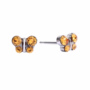 November Topaz Butterfly Surgical Stainless Steel