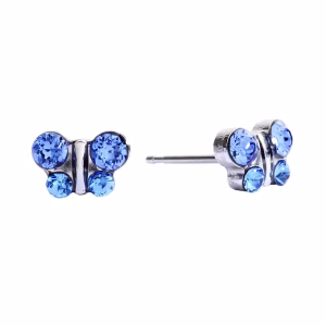 September Sapphire Butterfly Surgical Stainless Steel