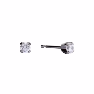 3mm Cubic Zirconia Surgical Stainless Steel