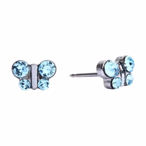 March Aquamarine Butterfly Surgical Stainless Steel